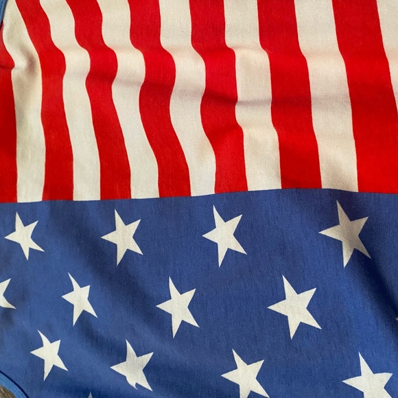 American Flag Print Bodysuit - Picture 6 of 9